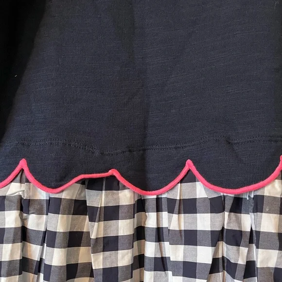 Crewcuts navy, pink and gingham dress size 10, NWT - Picture 2 of 13